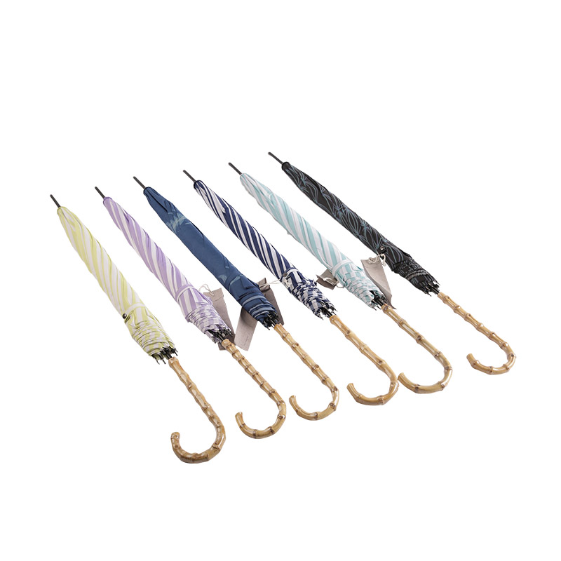 ইয়ুথ ব্লু স্ট্রাইপস পঞ্জি উইথ ইউভি লেপযুক্ত সোজা ছাতা-0E6B0129