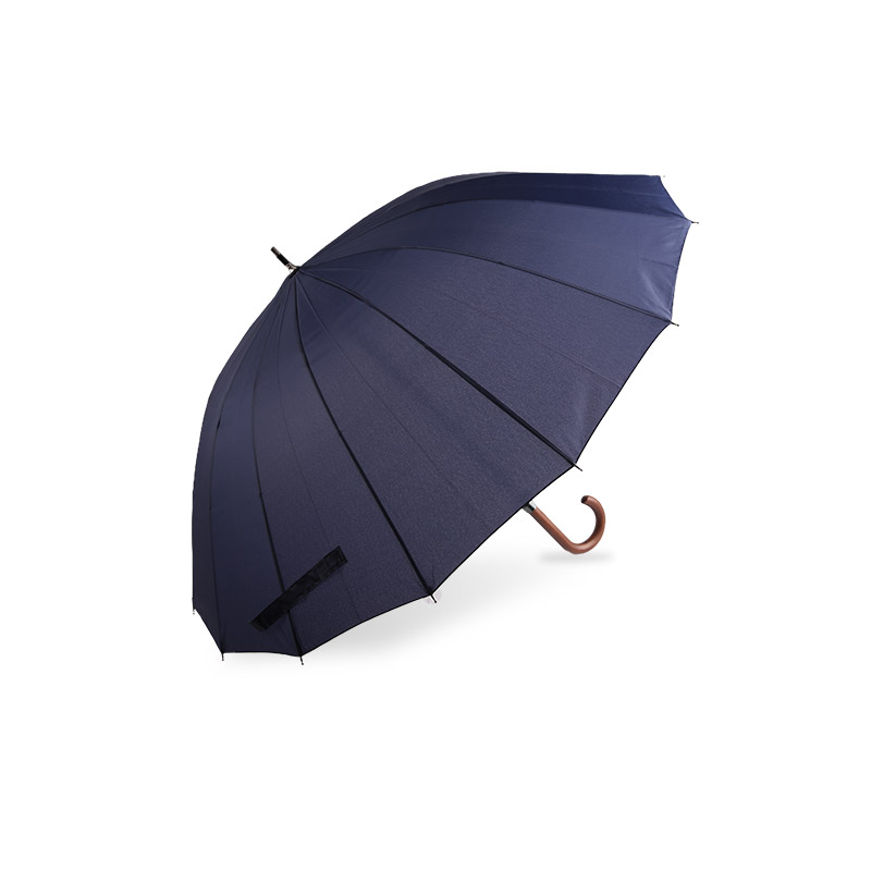 গম্বুজ খাঁটি ম্যানুয়াল কাঠের হাতল পঞ্জি স্ট্রেইট ছাতা-0E6B0247