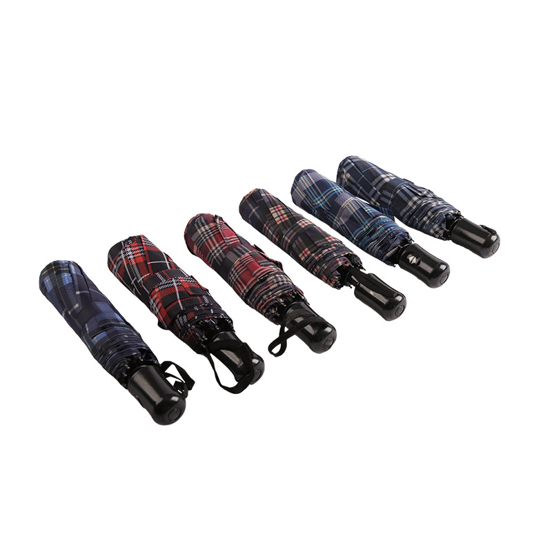 ডোরাকাটা জালি সঙ্কুচিত পঞ্জি তিন-গুণ ছাতা-0E6B0432