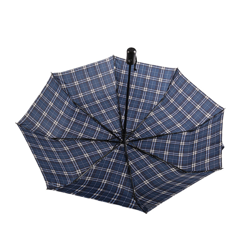 ডোরাকাটা জালি সঙ্কুচিত পঞ্জি তিন-গুণ ছাতা-0E6B0432