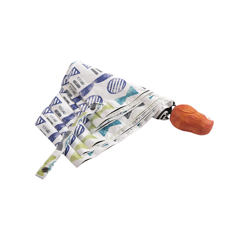 প্রলিপ্ত তিন-ভাঁজ ছাতা-0E6B0454 সহ বো টাই সার্কেল কোলোকেশন পঞ্জি