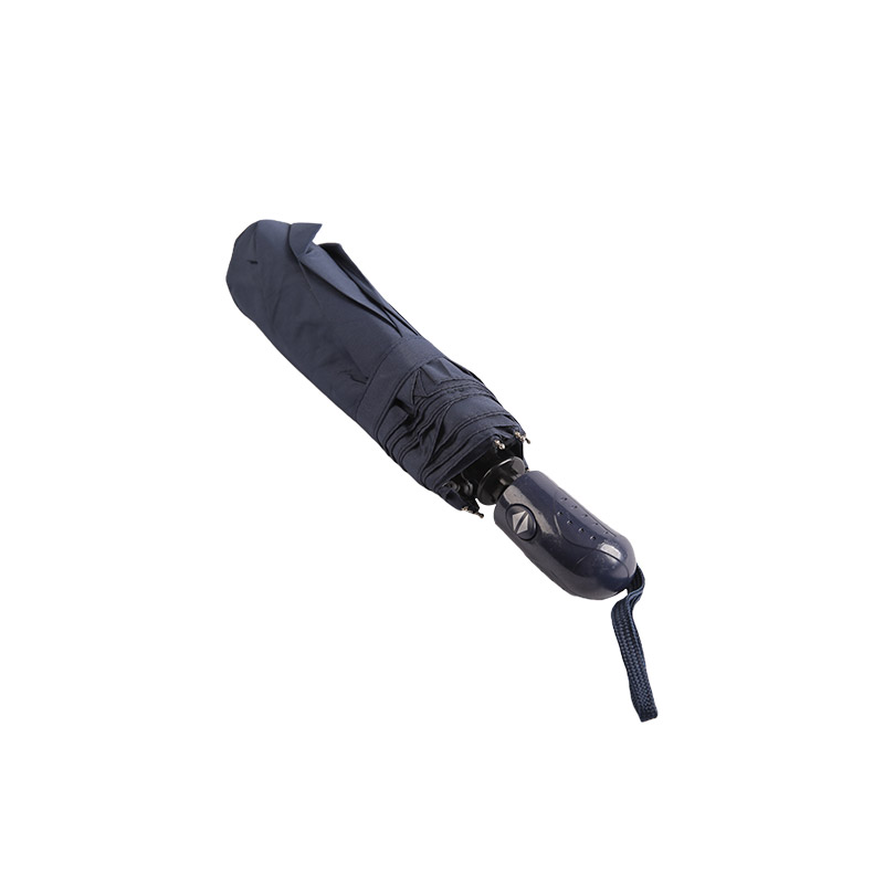 গাঢ় রঙের রেইনপ্রুফ পঞ্জি থ্রি-ফোল্ড ছাতা-0E6B0491