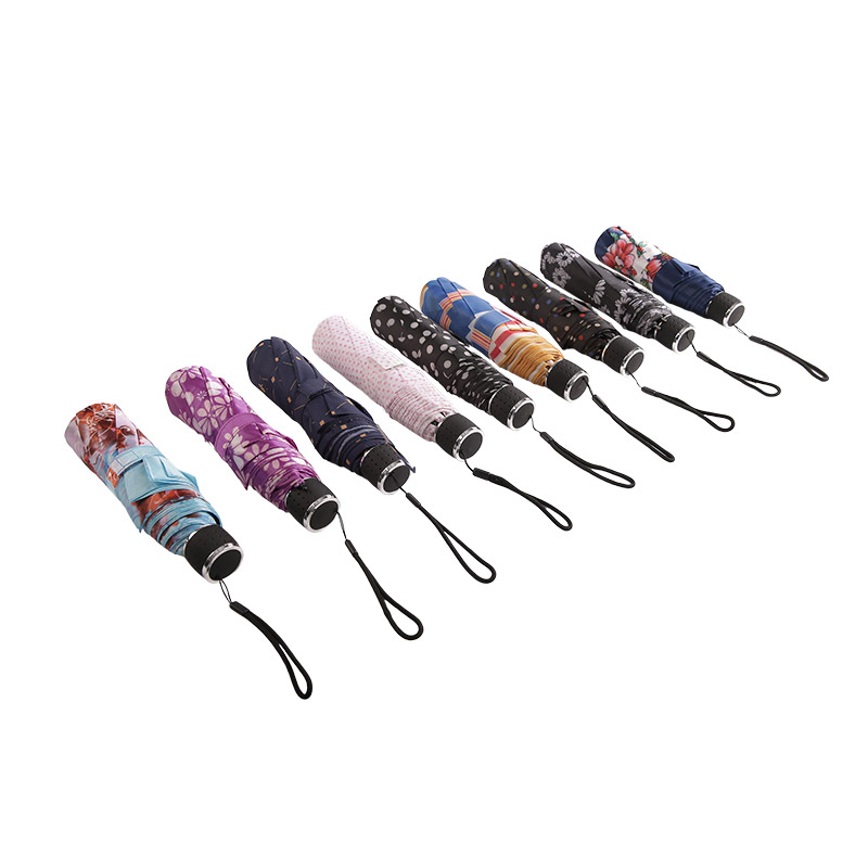 মিনি পোলকা ডটস পঞ্জি তিন-ভাঁজ ছাতা-0E6B0499