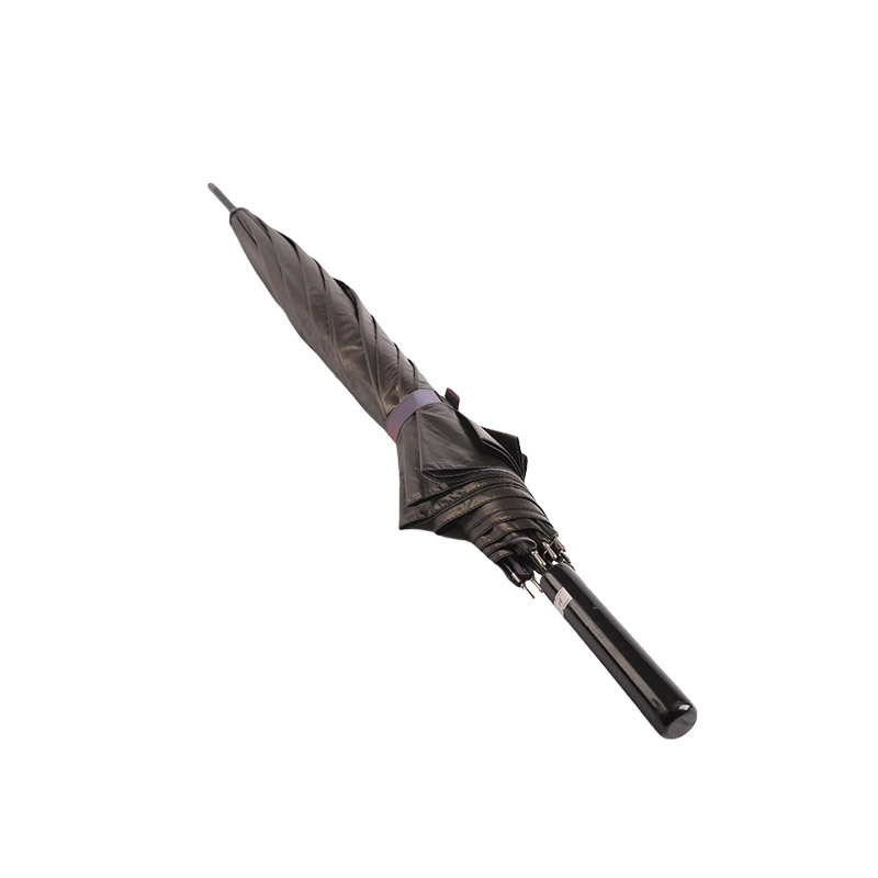 কালো প্রলিপ্ত + পলিয়েস্টার স্ট্রেইট ছাতা-0E6B0698 সহ কালো Xibe টাইপ পঞ্জি